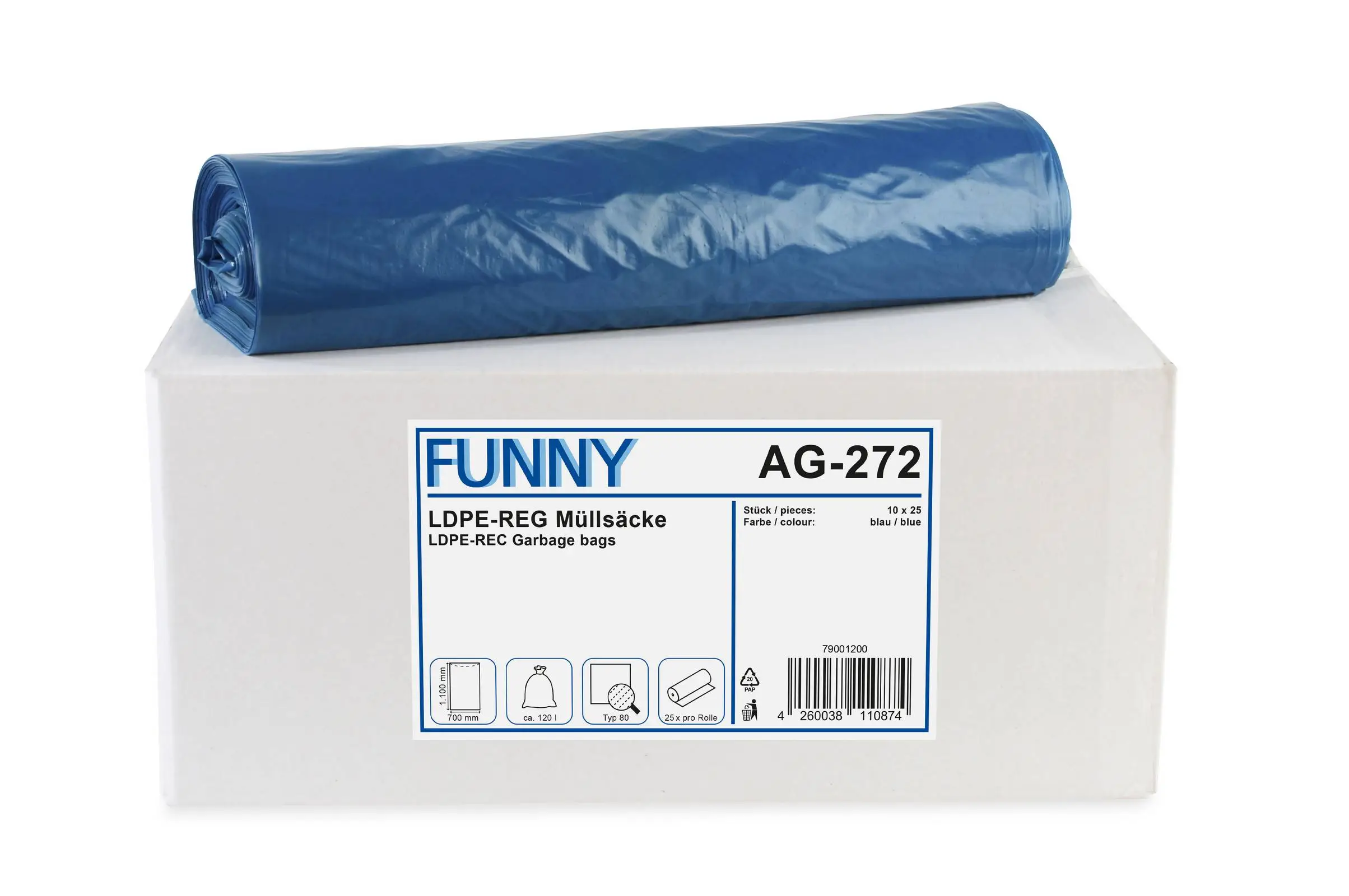 24 Stück Blaue Centerfeed-Rollen – 2-lagig, Geprägt, Für Werkstatt Oder Haushalt (Made In UK)