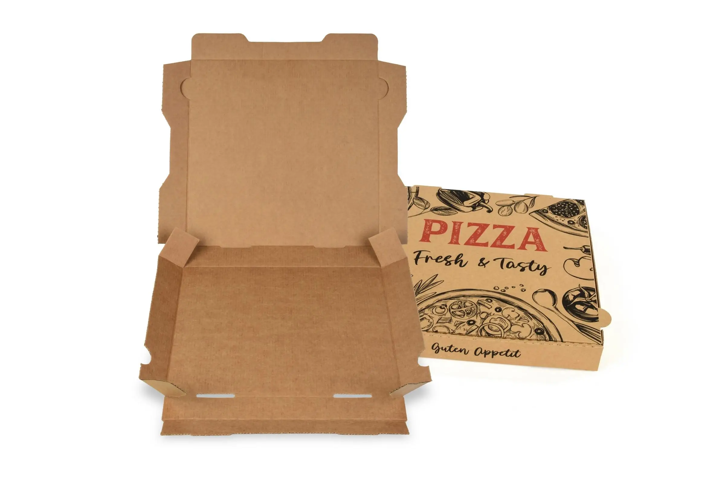 SY-66448 Pizzakarton, 30 x 30 x 4 cm, braun, 100 Stück