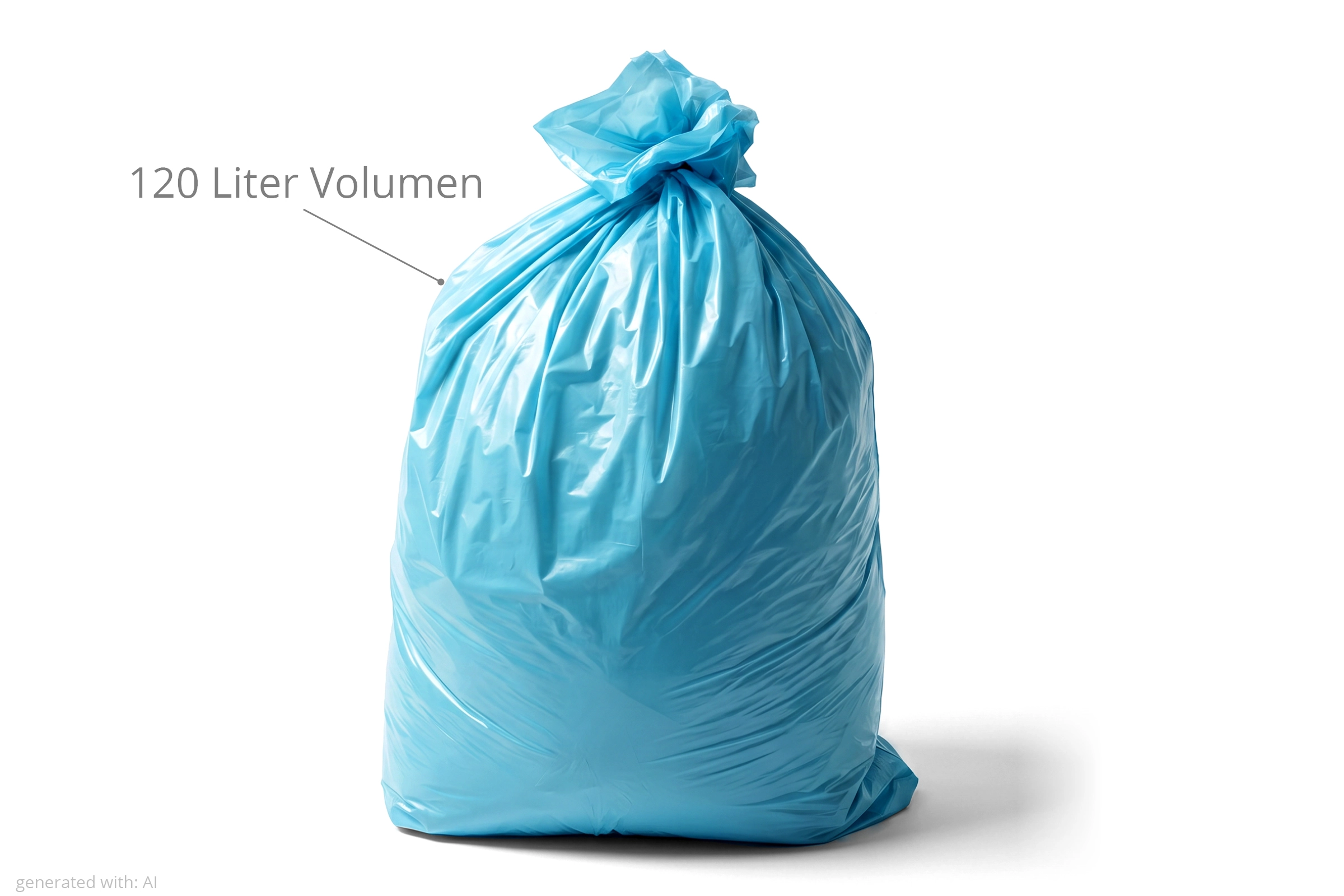 HP-99312 LDPE-Regenerat Müllsäcke, blau, 120 l, Typ 70, 700 x 1.100 mm, 250 Stück