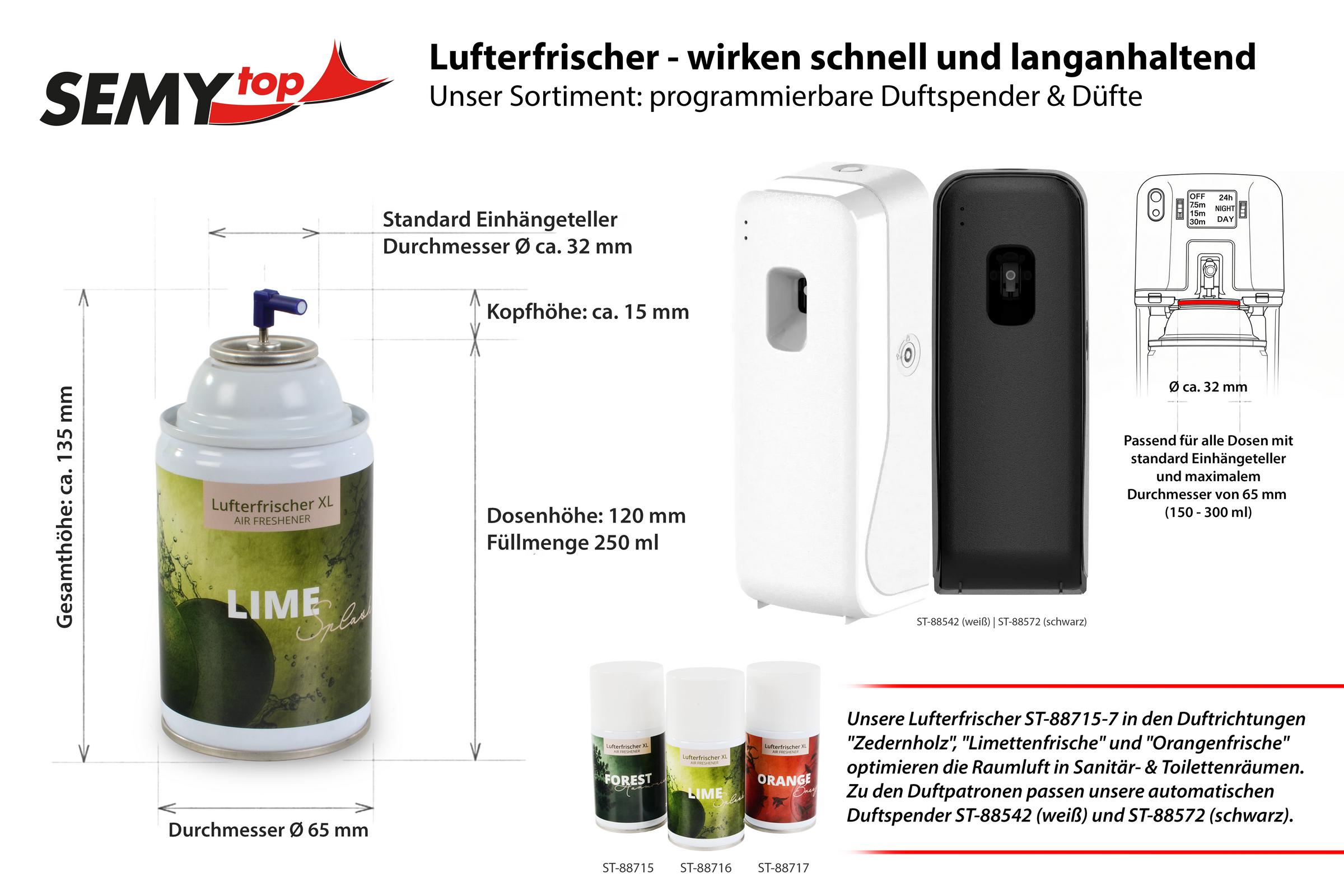 ST-88716 Lufterfrischer XL "Lime Splash", 12 x 250 ml